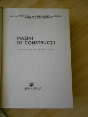 PETRE POPESCU--MASINI DE CONSTRUCTII foto