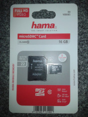 MicroSDHC 16 GB Hama Clasa 10 / Micro SDHC 16 GB Hama Clasa 10 / Micro SD 16 GB foto