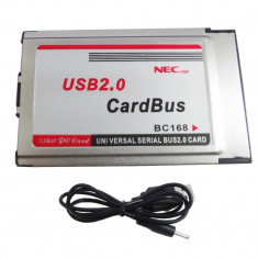 Adaptor PCMCIA la USB 2.0 CardBus 2 Port 480M foto