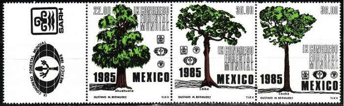 Mexic 1985 - cat.nr.1106-8 neuzat,perfecta stare