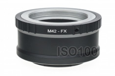 Adaptor Fuji - m42 pentru Fuji X-Pro2 X-Pro1 X-E1 X-T1 X-A1 X-M1 foto