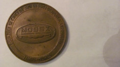 MMM - Medalie &amp;quot;MOBEX - 25 de ani in Prelucrarea Lemnului 1949-1974&amp;quot; bronz foto