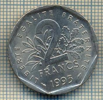 5339 MONEDA - FRANTA - 2 FRANCS - 1993 -starea care se vede