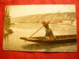 Ilustrata cu stampila Brigazii Honvezi , circulat la Hateg , 191Pictura Adan