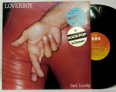 Loverboy - Get lucky (rock, 1981, CBS) disc vinil LP original, tracklist foto