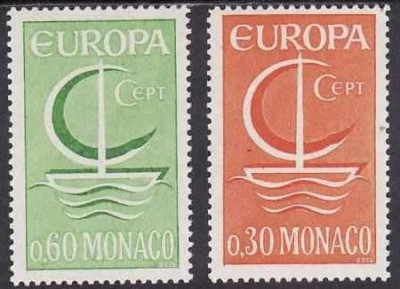 C137 - Monaco 1966 - cat.nr.698-9 neuzat,perfecta stare foto
