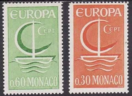 C137 - Monaco 1966 - cat.nr.698-9 neuzat,perfecta stare