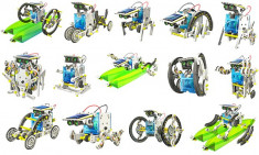 SET EDUCATIONAL 14in1 ,SE POT CONSTRUI 14 ROBOTI SI VEHICULE CU ENERGIE SOLARA. foto