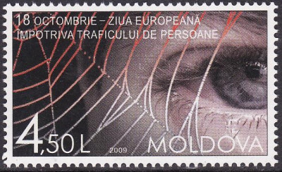 B3538 - Moldova 2009 - trafic persoane 1v. neuzat,perfecta stare foto