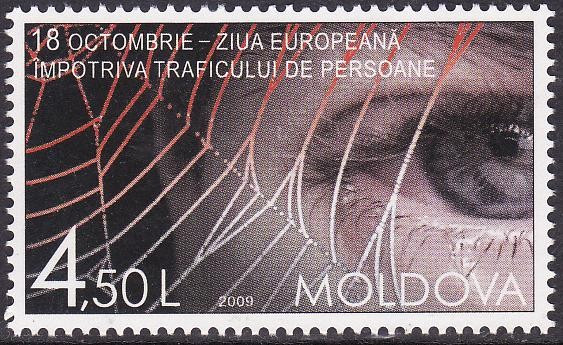 B3538 - Moldova 2009 - trafic persoane 1v. neuzat,perfecta stare