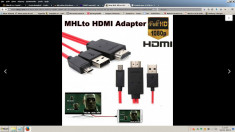 MHL Micro USB 11pin to HDMI HDTV Samsung Galaxy Note 3, Samsung Galaxy Note 4 foto