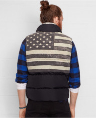 Vesta Ralph Lauren Quilted Flag Vest masura S M foto