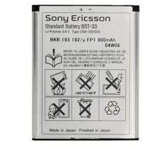Acumulator Sony Ericsson BST-33 W705, W715, W850i, W880i, W888i, W890i foto