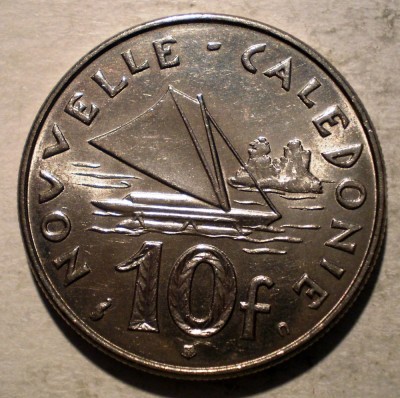 A.372 NOUA CALEDONIE 10 FRANCS FRANCI 2001 XF 100000ex. foto