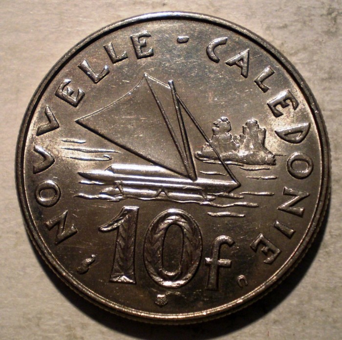 A.372 NOUA CALEDONIE 10 FRANCS FRANCI 2001 XF 100000ex.
