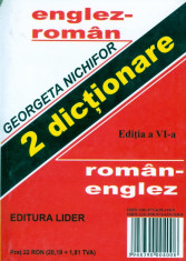 Georgeta Nichifor - Dictionar Roman-Englez / Englez Roman - 3154 foto