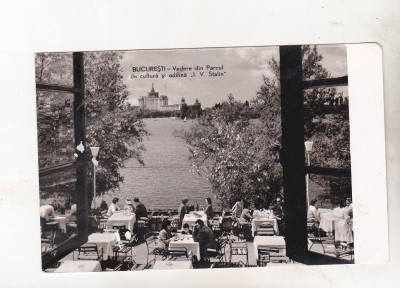 bnk cp Bucuresti - Vedere din Parcul de cultura si odihna I V Stalin - circulata foto