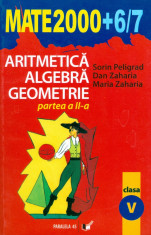 Sorin Peligrad - Aritmetica. Algebra. Geometrie. Clasa a V-a (2006-2007). Partea a II-a. Editia a XI-a. - 13895 foto