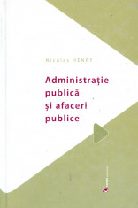 Nicolas Henry - Administratie publica si afaceri publice - 13323 foto