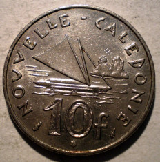 1.903 NOUA CALEDONIE 10 FRANCS FRANCI 1991 XF foto