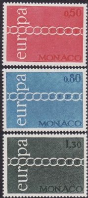 Monaco 1971 - cat.nr.863-5 neuzat,perfecta stare foto