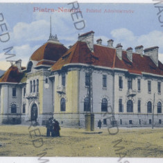 2694 - PIATRA NEAMT, Primaria old postcard - used - 1918