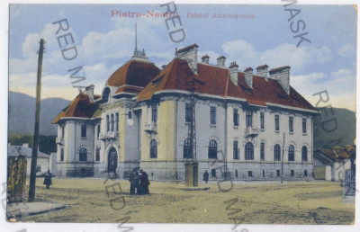 2694 - PIATRA NEAMT, Primaria old postcard - used - 1918 foto