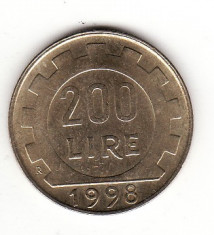 Italia 200 lire 1998 foto