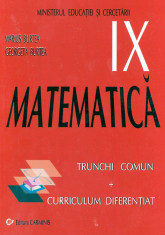 Marius Burtea - Matematica Clasa a IX-a - 1917 foto