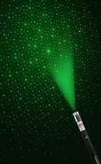 Laser pointer de putere 500mW cu jocuri de lumini - Verde foto
