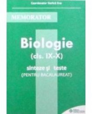 Stelica Ene - Memorator de Biologie clasele IX-X. Sinteze si teste - 7492 foto