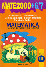 Maria Gardin - Matematica. Culegere de exercitii si probleme. Clasa a III-a (2006-2007).Editia a VIII-a, adaugita si revizuita. - 13883 foto