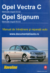 Opel Vectra C. Opel Signum. Manual de intretinere si reparatii auto - 22730 foto