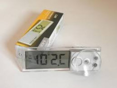 termometru digital termometru de masina cu ventuza termometru auto parbriz lcd foto