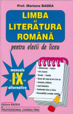 Mariana Badea - Limba si literatura romana - clasa a IX-a - 17355 foto