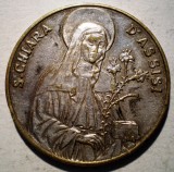 A.347 MEDALIE TEMA RELIGIOASA SAN FRANCESCO D&rsquo;ASSISI S. CHIARA 34mm/14g, Europa