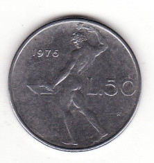 Italia 50 lire 1976 foto