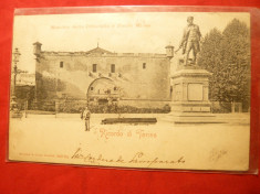 Ilustrata clasica Torino 1901 , stampila Goarna 151 , Italia foto