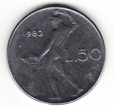 Italia 50 lire 1983 foto