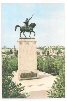 % carte postala (ilustrata) -SUCEAVA -Statuia lui Stefan cel Mare foto