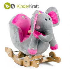 Balansoar cu Roti 2 in 1, KinderKraft, Elephant cu Sunete, 61cm x 34cm x 59cm KinderKraft foto