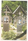 % carte postala (ilustrata)-MARAMURES-Cimitirul din Sapanta, Necirculata, Printata