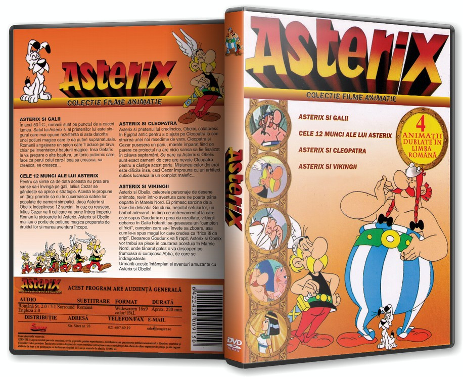Asterix - 4 animatii dublate in limba romana, DVD | Okazii.ro