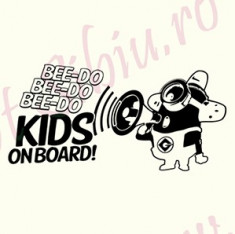 kids on board_Stickere Auto_TuningCod: CBOB-029-Dimensiune: 20 cm. x 9.6 cm foto