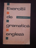 EXERCITII DE GRAMATICA ENGLEZA - Constantin Sandulescu - 1964, 163 p.