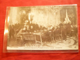 Ilustrata- Prima Reuniune a guvernului Briand 1915 Franta, Necirculata