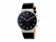 Ceas Skagen Ancher Leather Chronograph | 100% originali, import SUA, 10 zile lucratoare foto