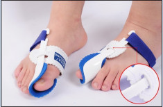 Orteza Corectie Mont Hallux Valgus cu Atela Separator Degete Picior Corector foto