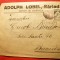 Plic cu Antet Adolph Lobel - Barlad - Depozit Cherestea 1925