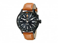 Ceas Timex Intelligent Quartz 3-GMT Dial Leather Strap Watch | 100% originali, import SUA, 10 zile lucratoare foto